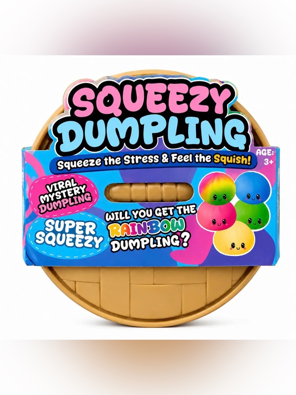 044 Viral MYSTERY DUMPLING Squeezy Dumpling Squishy New & Sealed